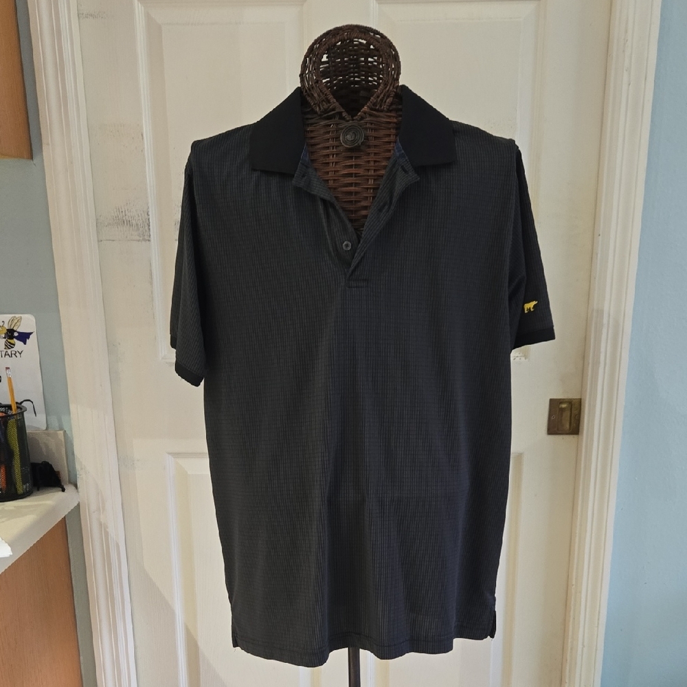 Jack Nicholas Classic Black Polo Shirt for Men with Bear Logo